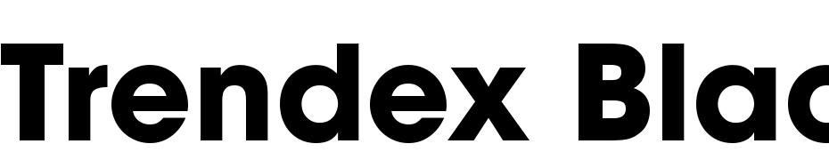 Trendex Black SSi Bold Font Download Free